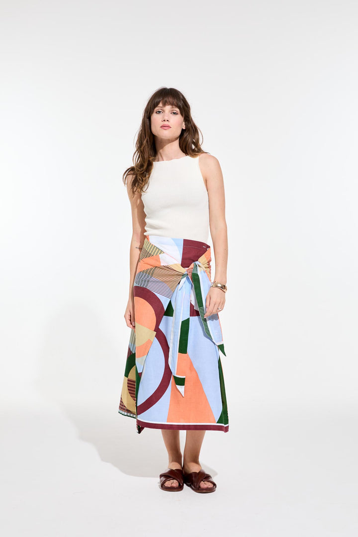 Olga Reve Ta Poesie Skirt - Coral Cloud - Frontiers Woman