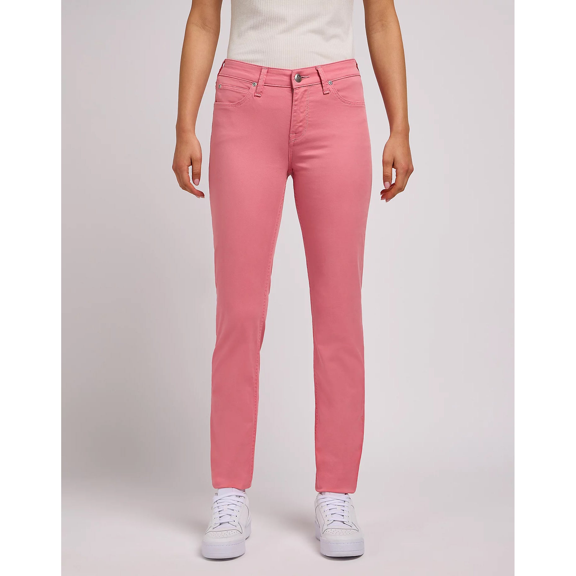 Pink hot sale lee jeans