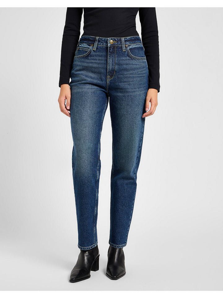 Carol Regular Straight Jeans - Indigo Ruin