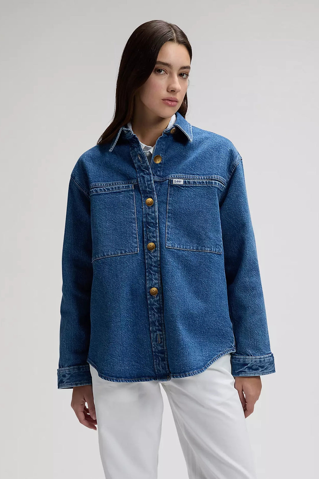 Workwear Relaxed Utility Overshirt - Sticking Point - Frontiers Woman