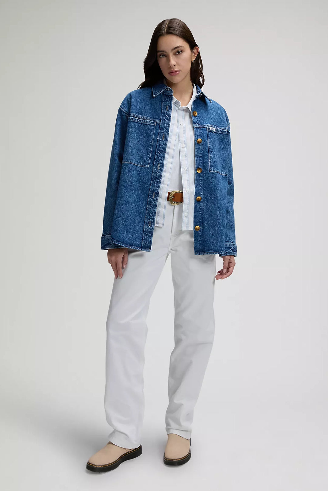 Workwear Relaxed Utility Overshirt - Sticking Point - Frontiers Woman