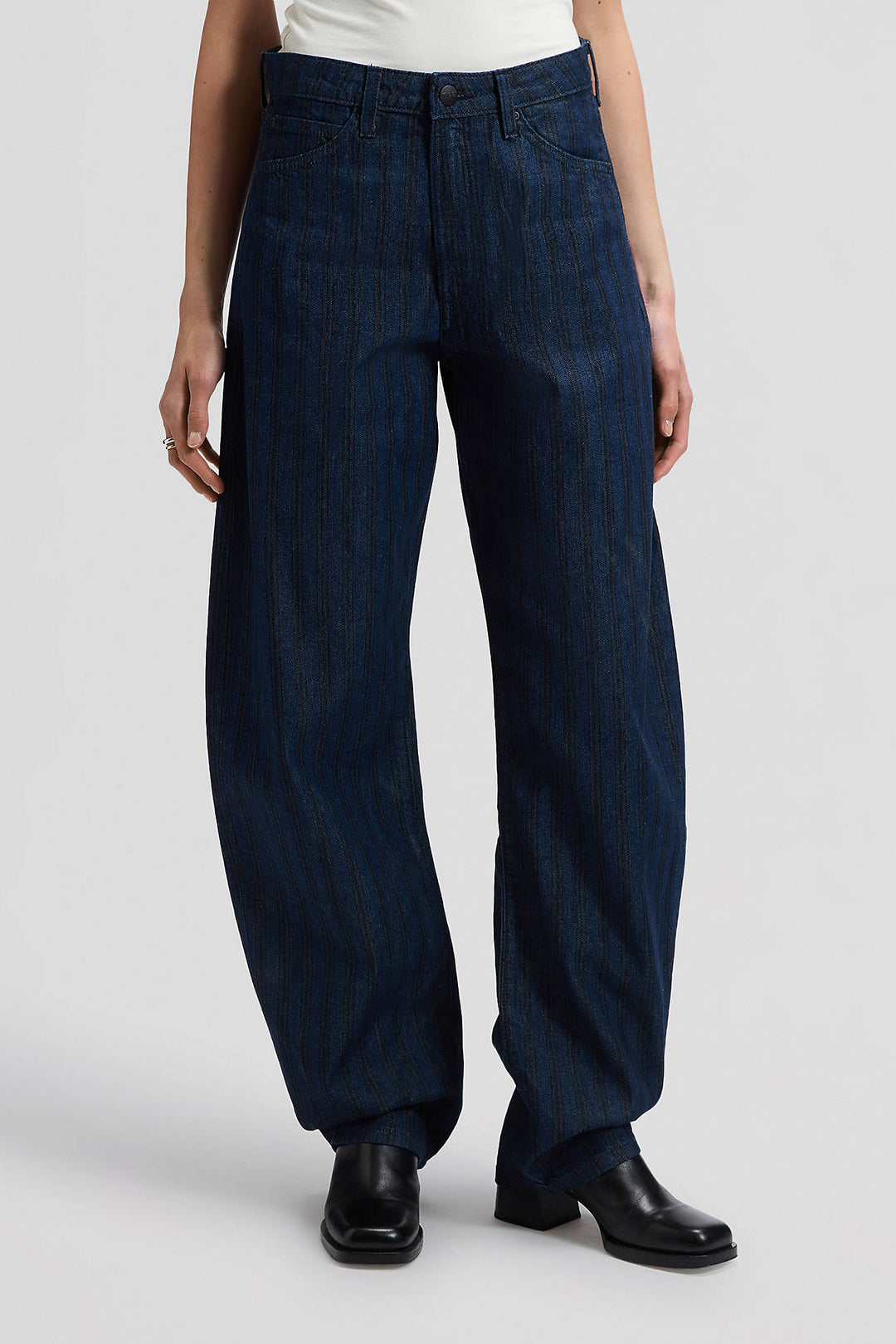 Denim Balloon Trousers - Hickory Rinse