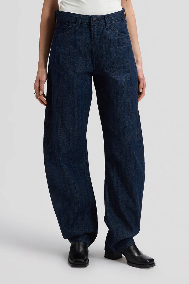 Denim Balloon Trousers - Hickory Rinse
