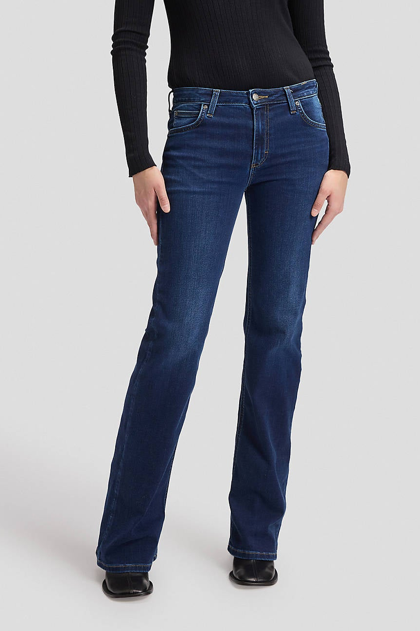 Lana Mid Rise Bootcut Jean - Eternal Blue
