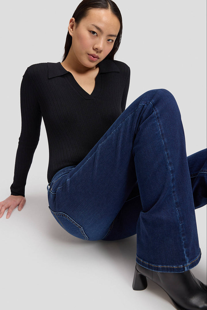 Lana Mid Rise Bootcut Jean - Eternal Blue