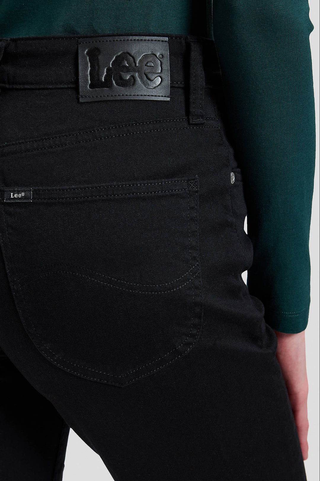 Carol High Rise Straight Jeans - Base Black