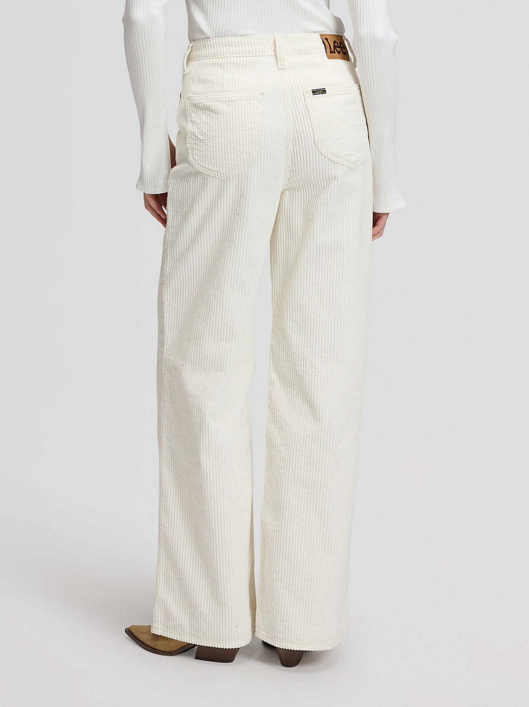 Stella Wide Leg - Ecru Corduroy