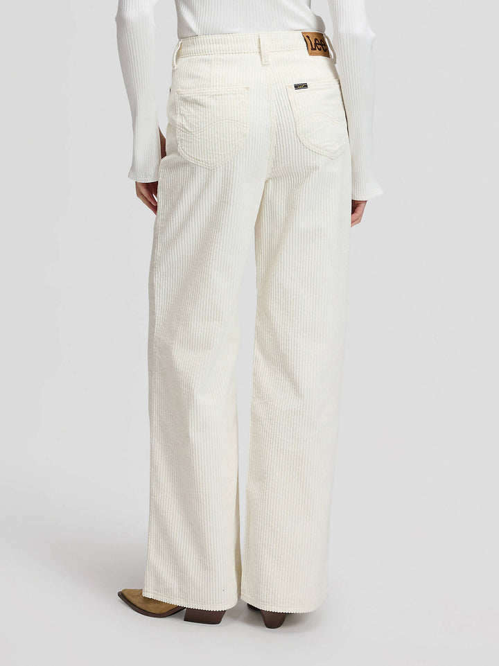 Stella Wide Leg - Ecru Corduroy