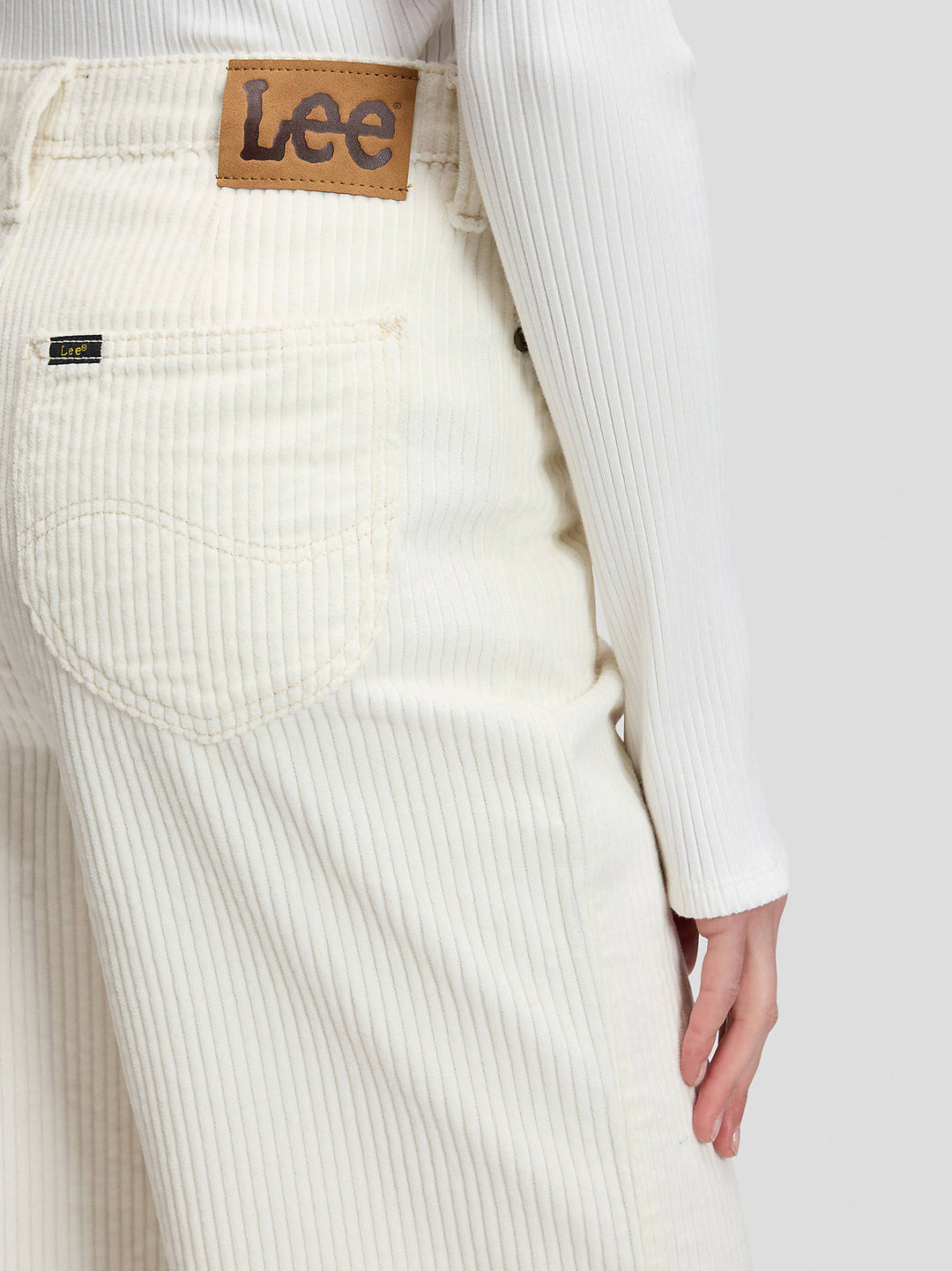 Stella Wide Leg - Ecru Corduroy