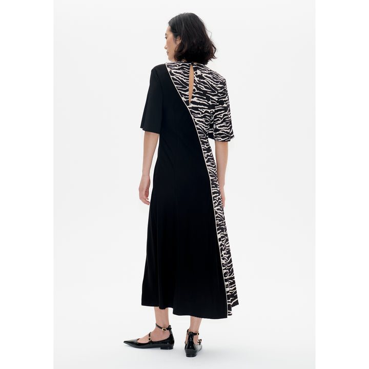 Anabel Dress - Black Whisper Zebra