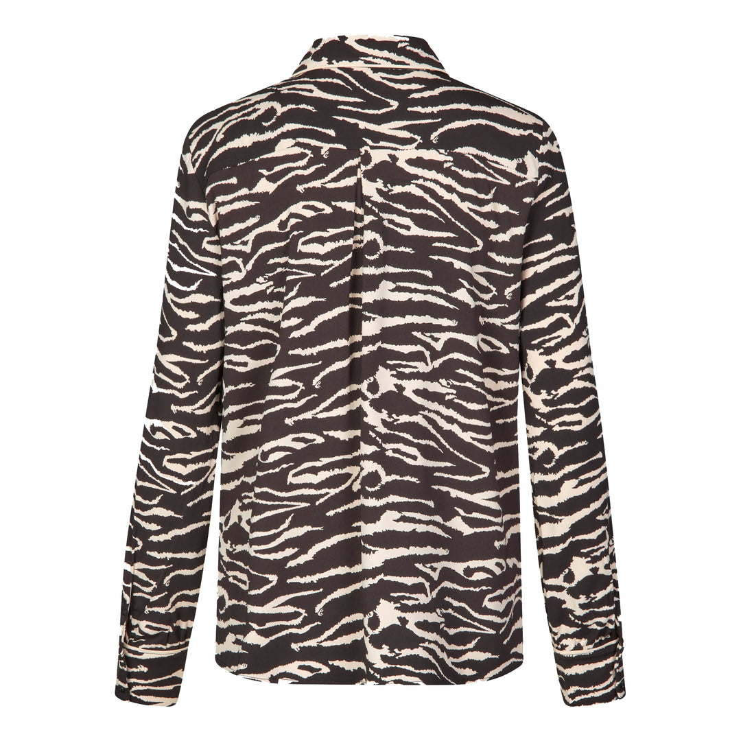 Merci Shirt - Black Whisper Zebra