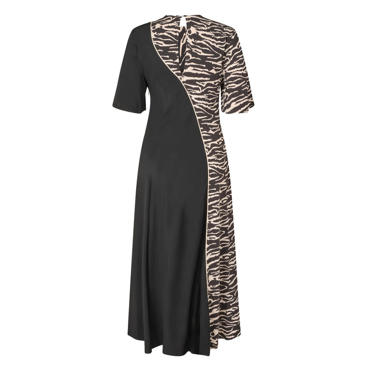 Anabel Dress - Black Whisper Zebra