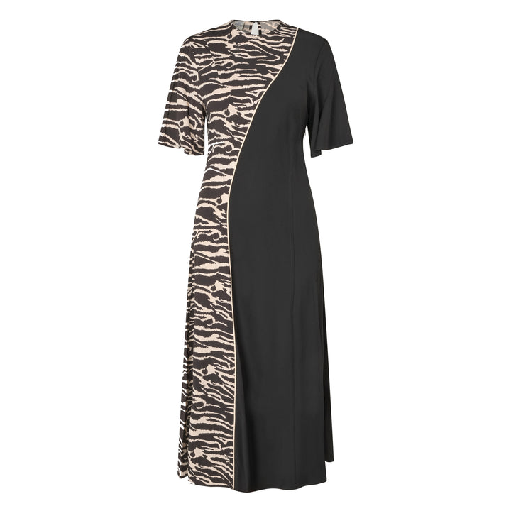 Anabel Dress - Black Whisper Zebra