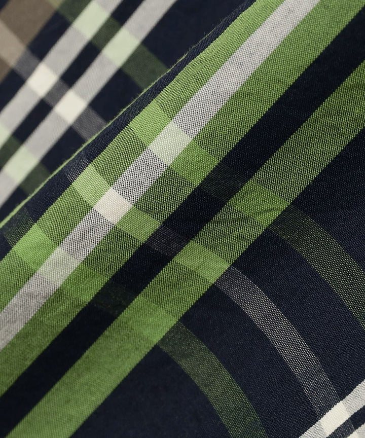 Big Tartan Short Sleeve Top - Navy - Frontiers Woman