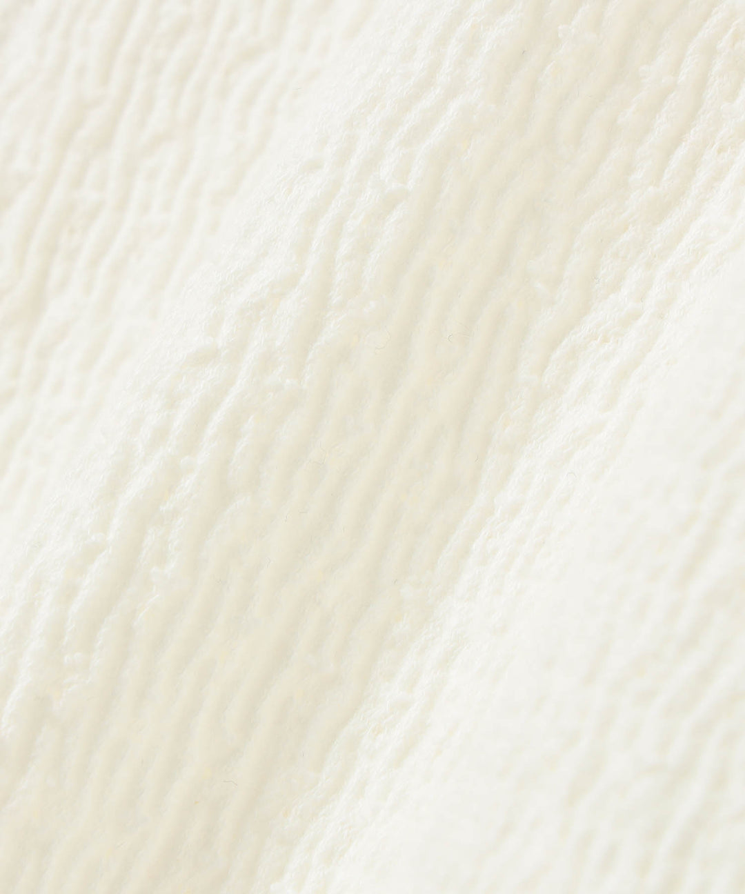 Jacquard Fringe Gathered Short Sleeve Top - Off White - Frontiers Woman