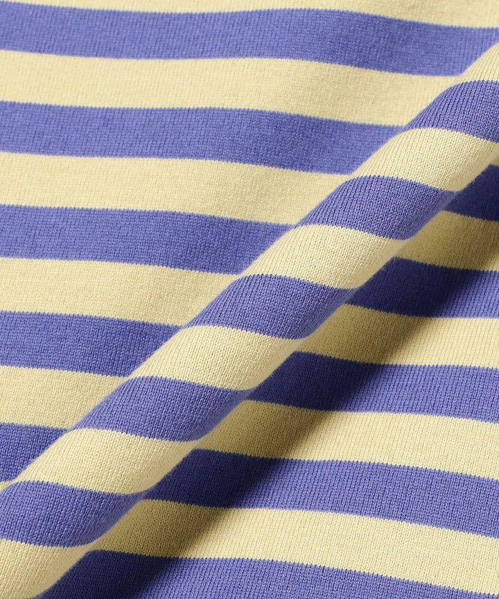 Striped Binder Short Sleeve T-Shirt - Purple - Frontiers Woman