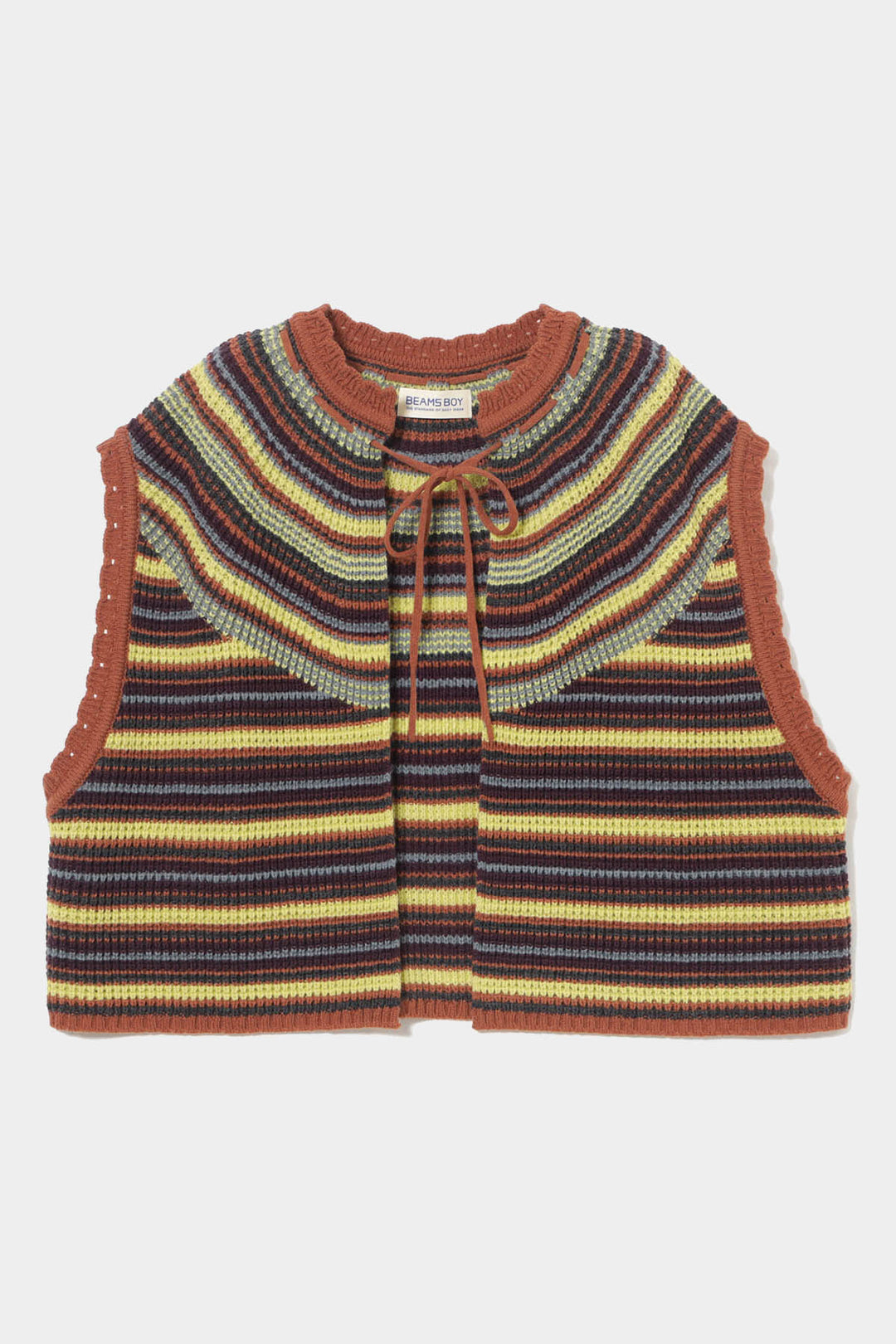 Multi Striped Vest - Light Blue