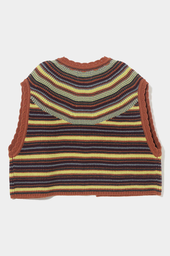 Multi Striped Vest - Light Blue