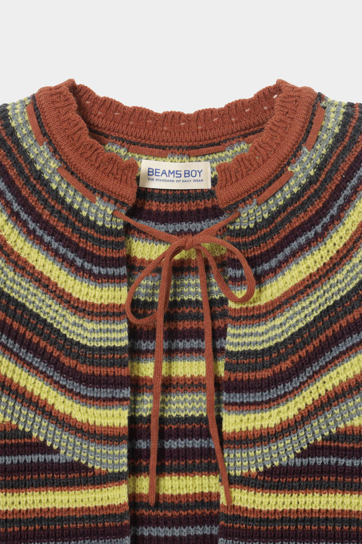 Multi Striped Vest - Light Blue