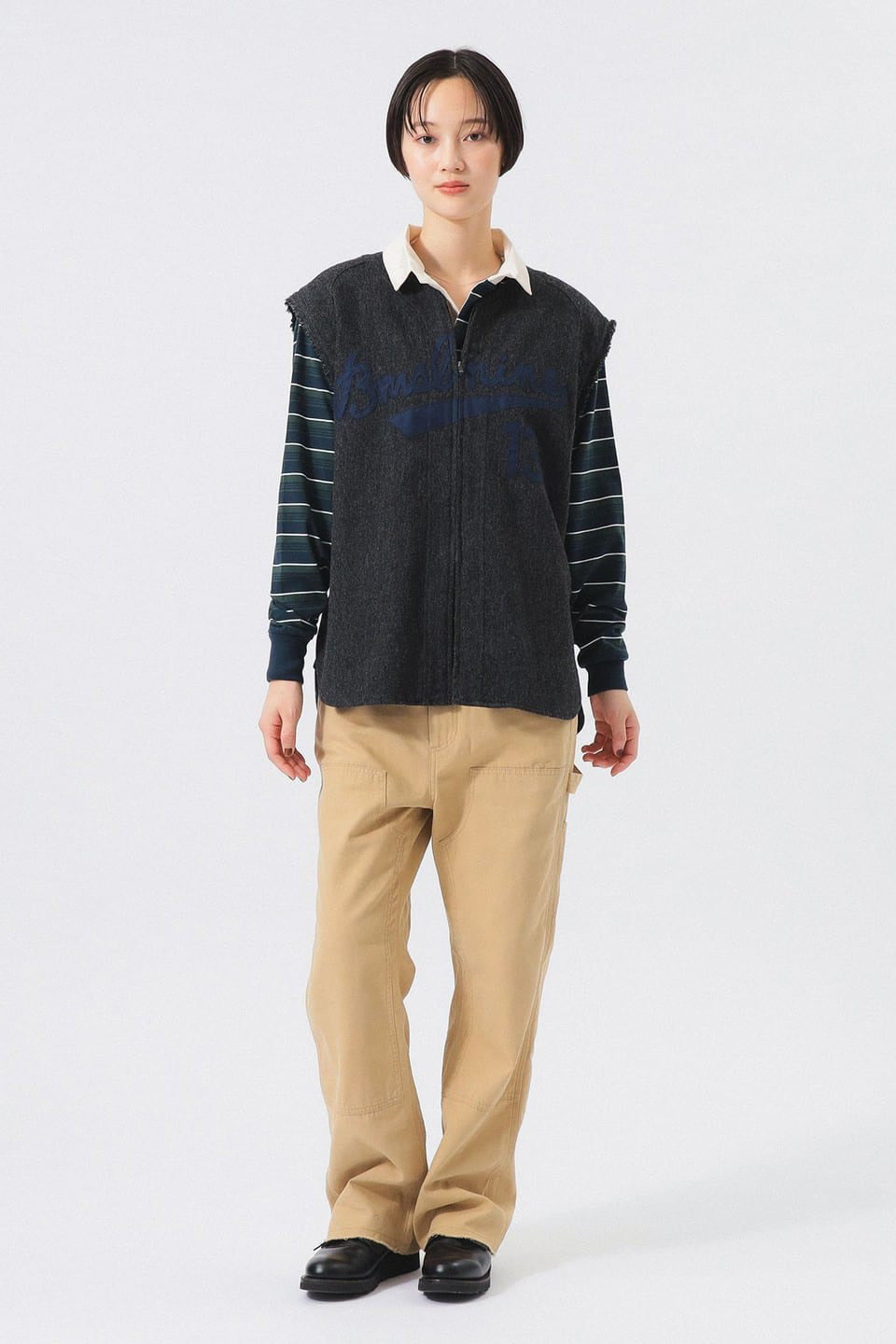 Baseball Vest - Charcoal