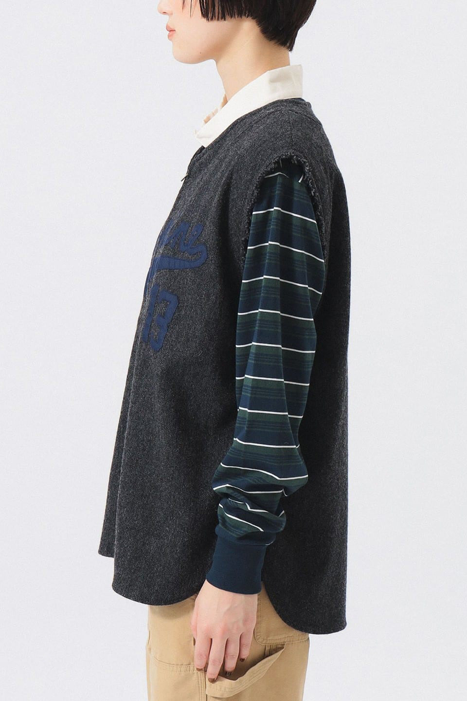 Baseball Vest - Charcoal