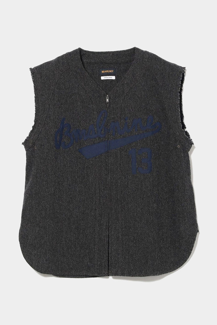 Baseball Vest - Charcoal