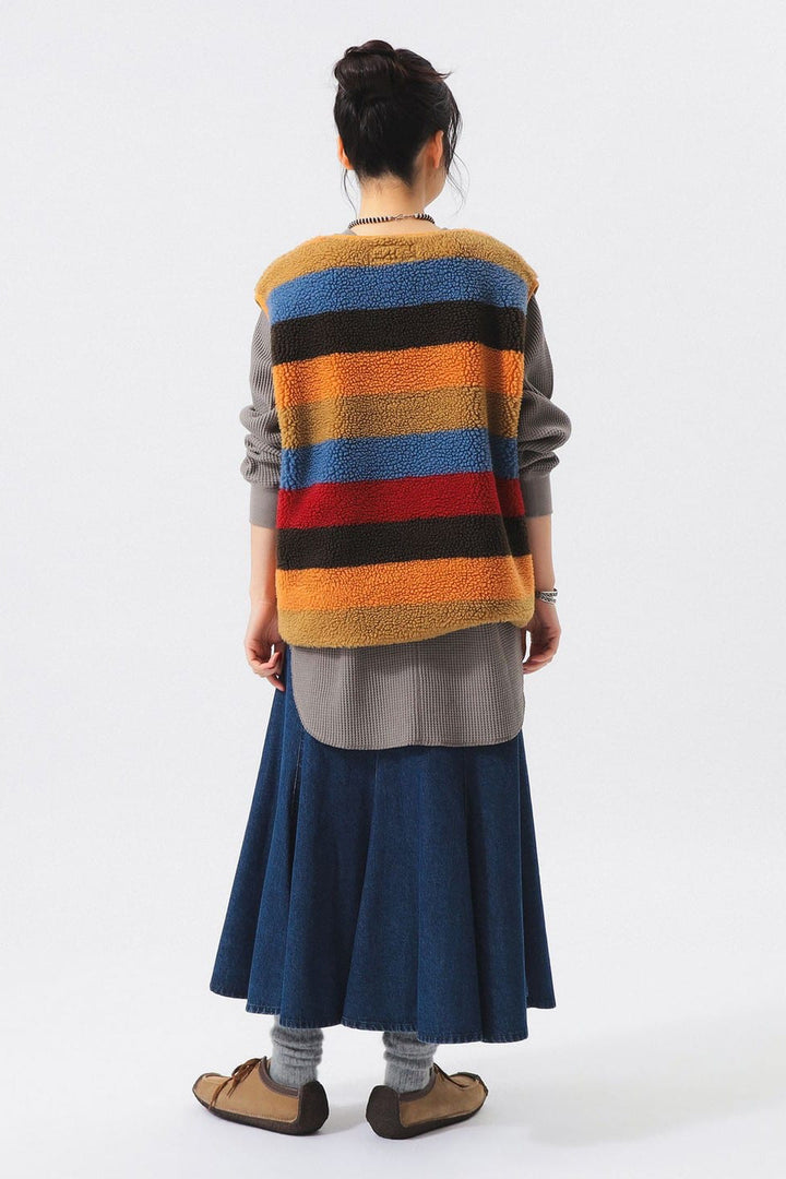 Boy Jacquard Boa Pullover Vest - Multi