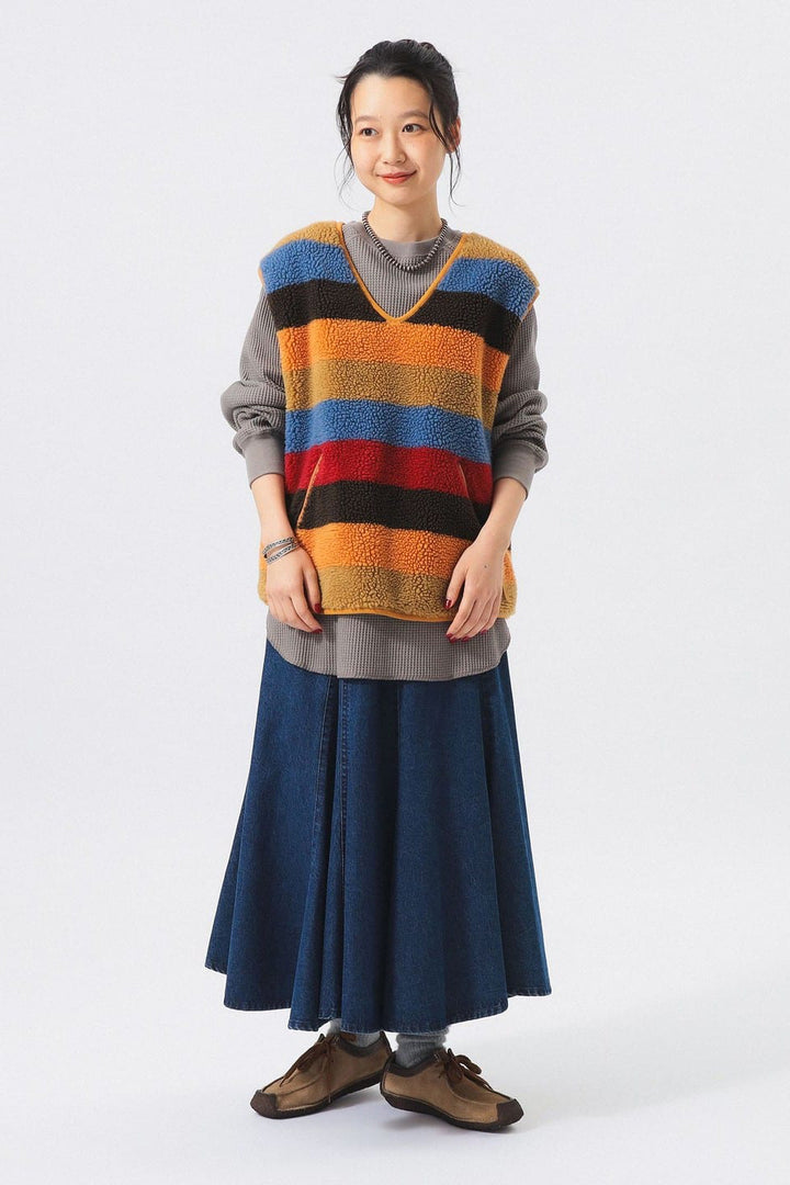 Boy Jacquard Boa Pullover Vest - Multi