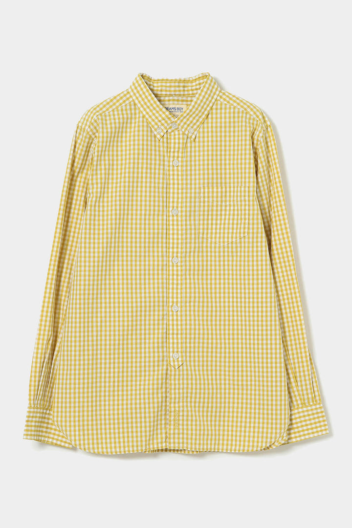Gingham Check B.D Shirt - Yellow