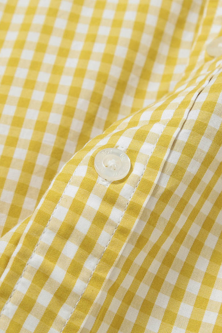Gingham Check B.D Shirt - Yellow