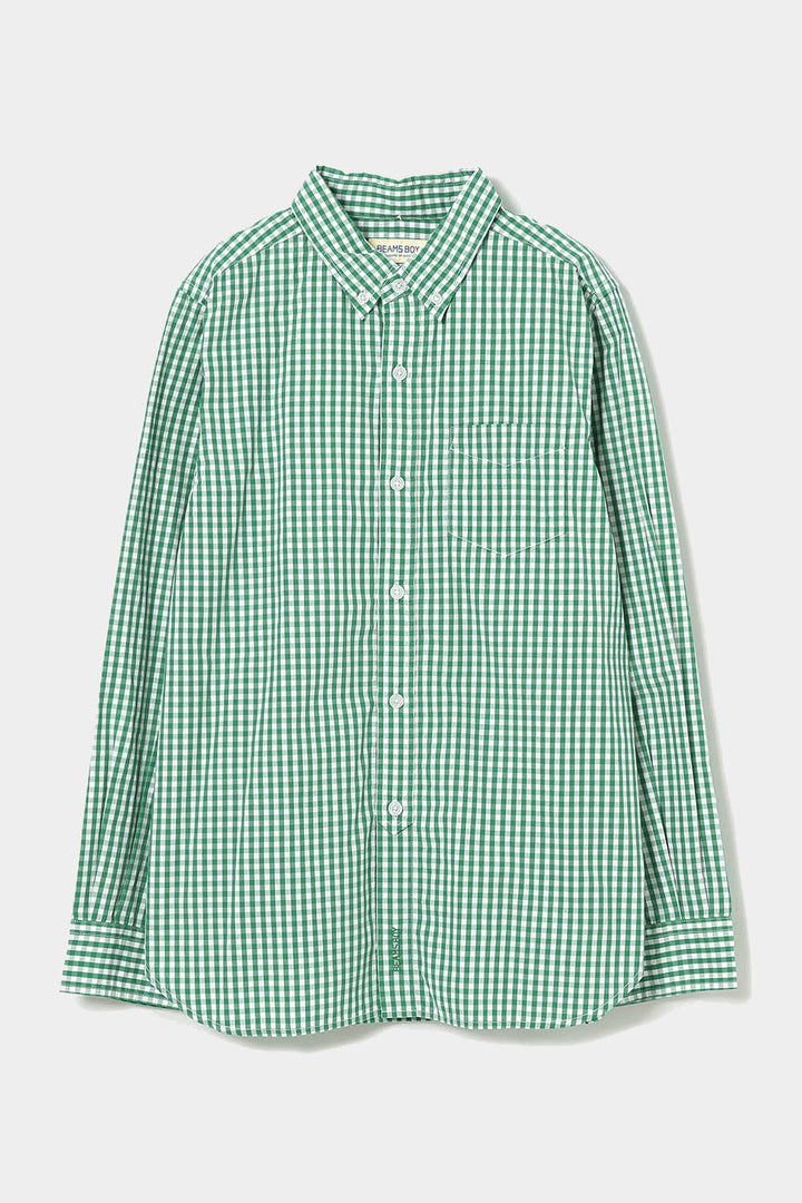 Gingham Check B.D Shirt - Green
