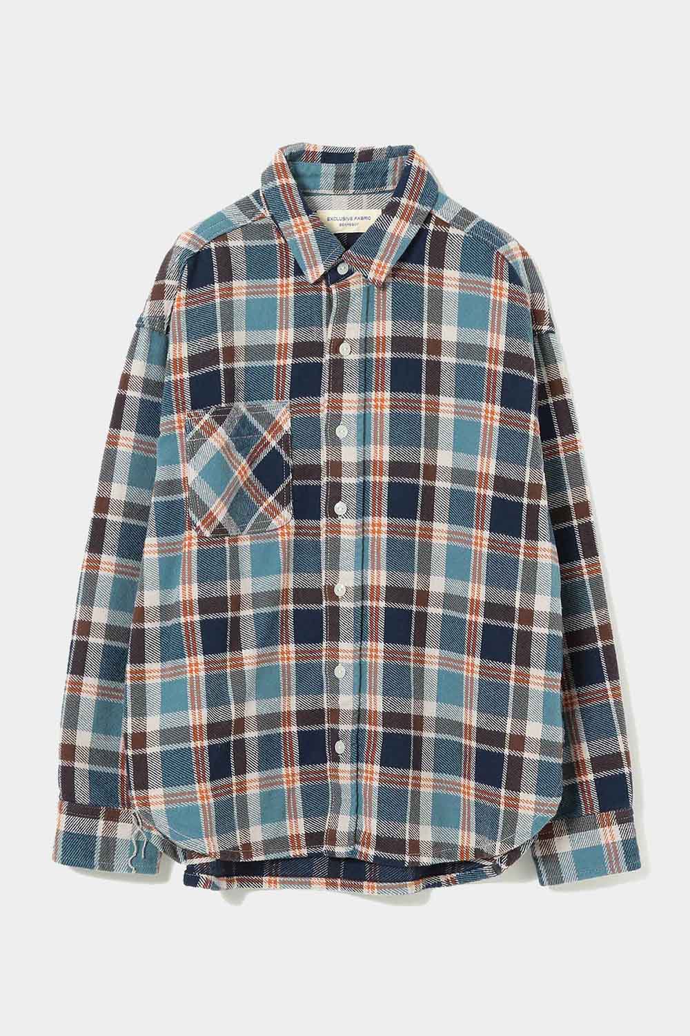 Boy Workcheck Shirt - Blue