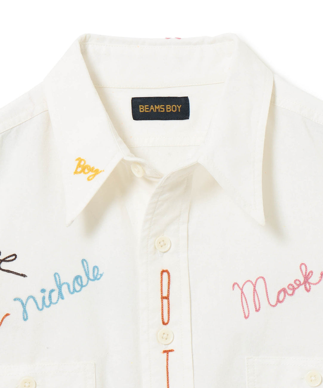 Embroidery Work Shirt - Off White (PRE-ORDER) - Frontiers Woman