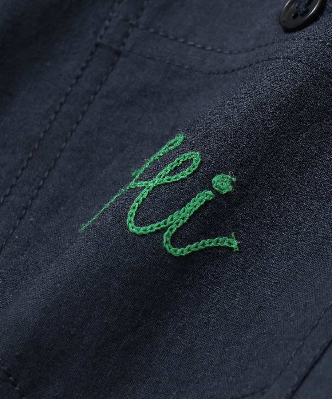 Embroidery Work Shirt - Navy (PRE-ORDER) - Frontiers Woman