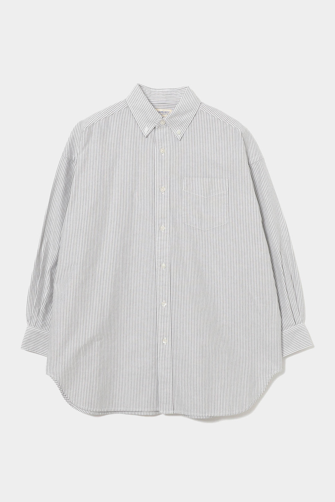 Beams Boy Big BD Shirt - Brown Stripe