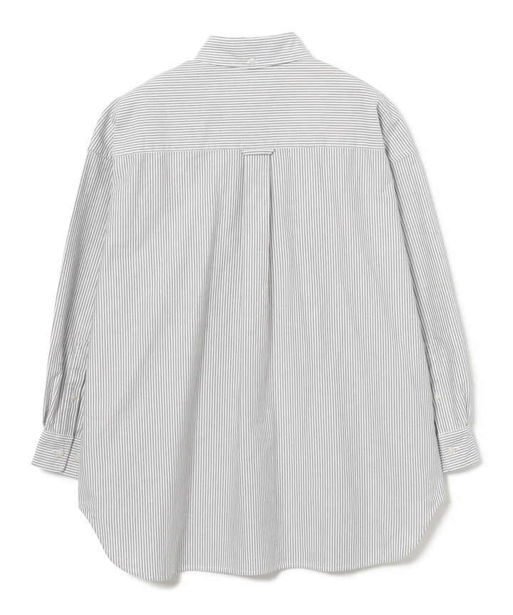 Beams Boy Big BD Shirt - Brown Stripe