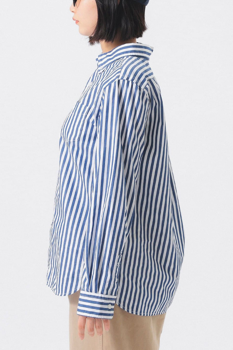London Stripe Button Down Shirt - Navy