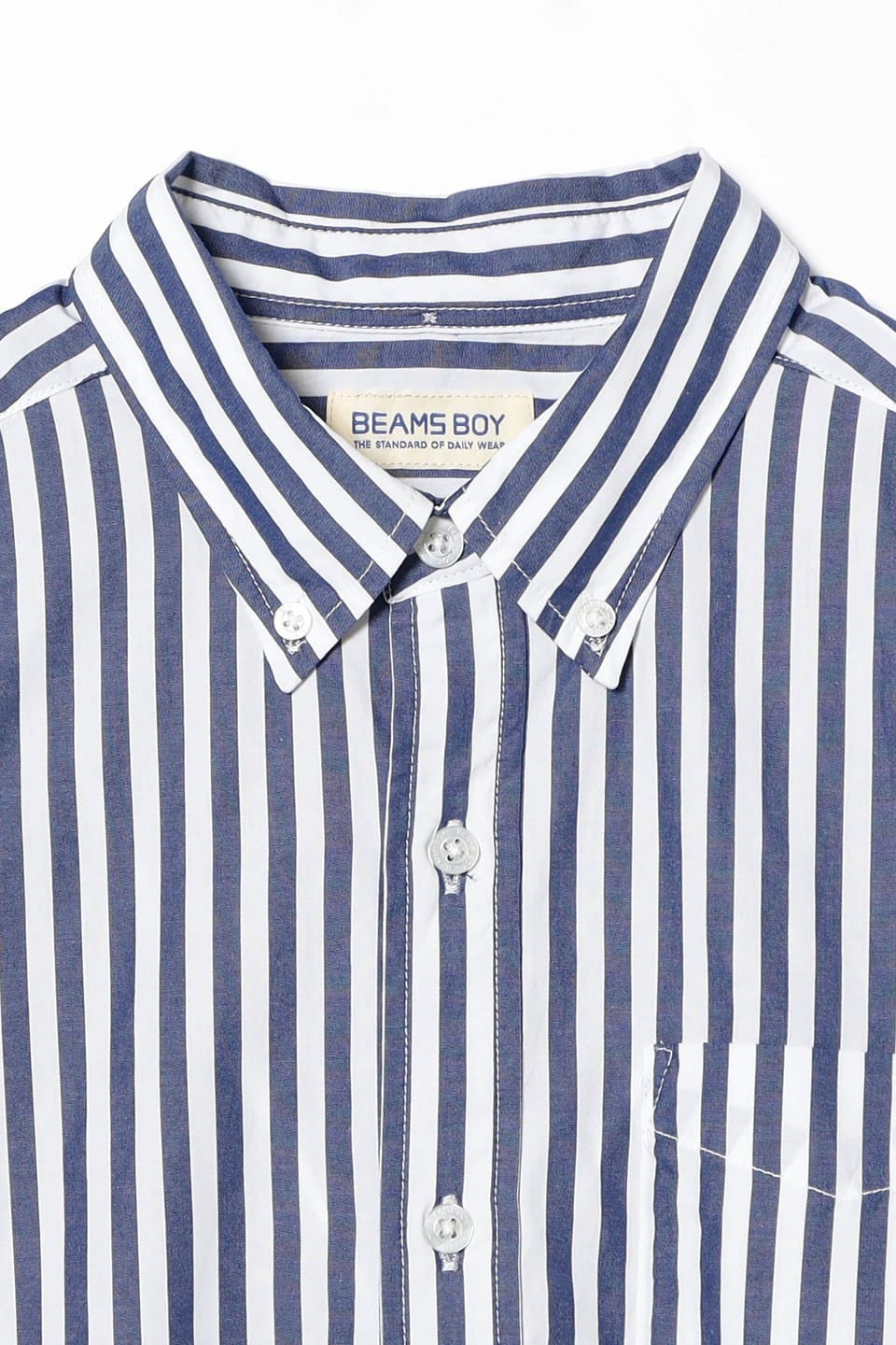 London Stripe Button Down Shirt - Navy
