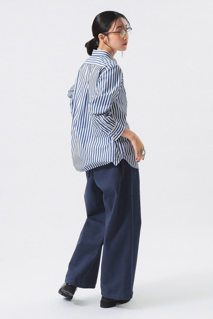 London Stripe Button Down Shirt - Navy