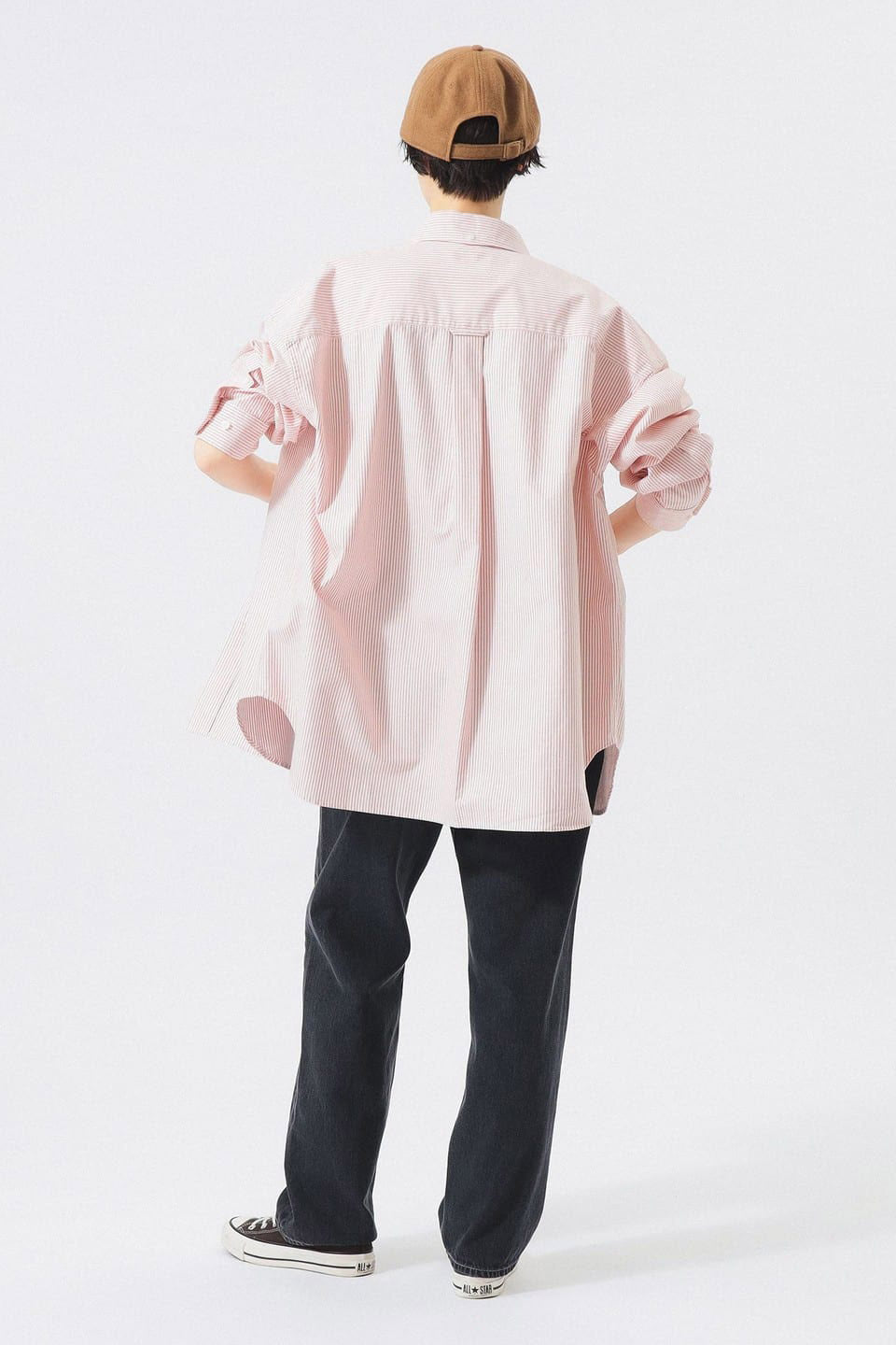 Beams Boy Big BD Shirt - Orange Stripe
