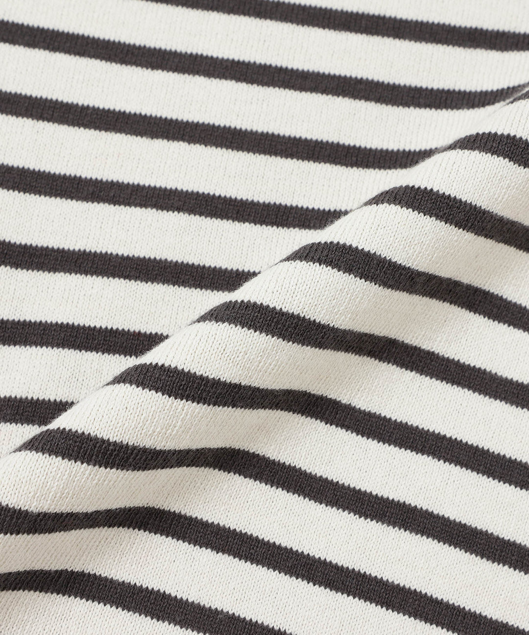 Elbow Patch Long Sleeve T-shirt - Ivory Stripe