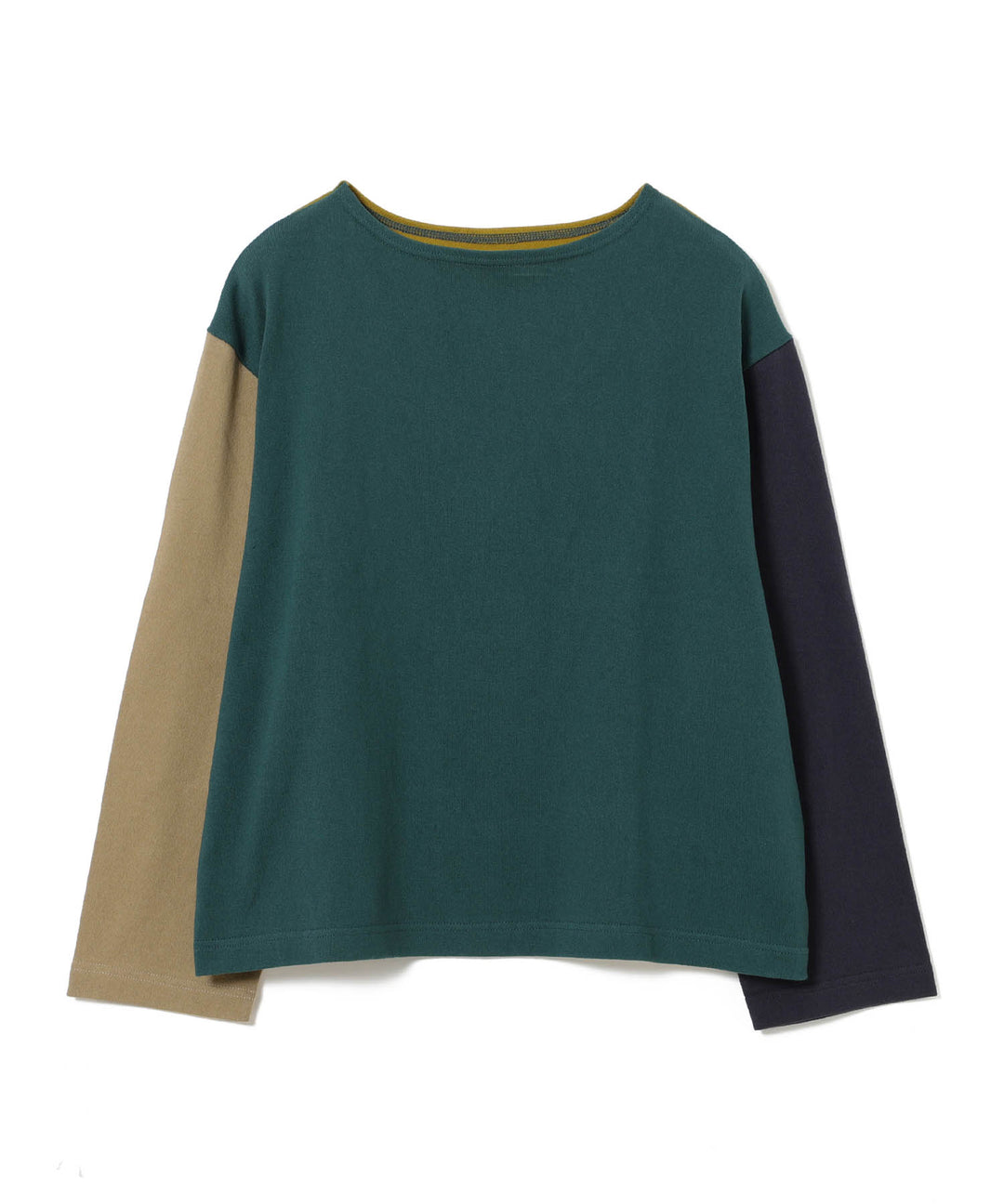 Elbow Patch Long Sleeve T-Shirt - Colour Block