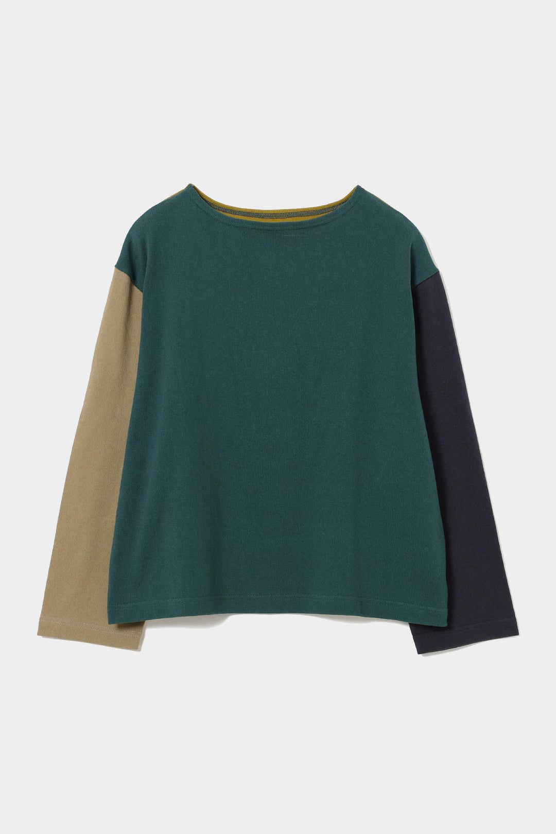 Elbow Patch Long Sleeve T-Shirt - Colour Block