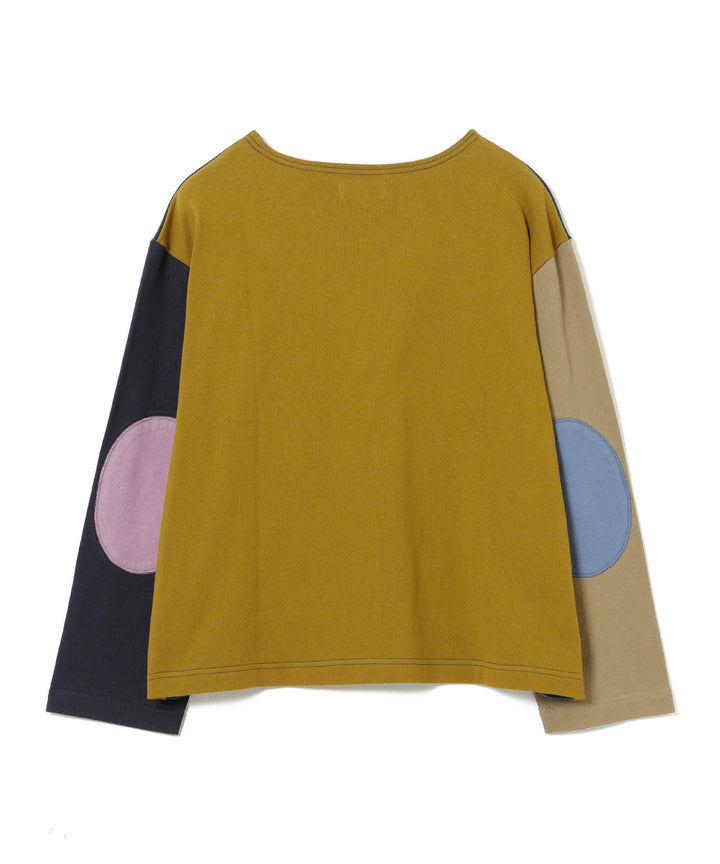 Elbow Patch Long Sleeve T-Shirt - Colour Block
