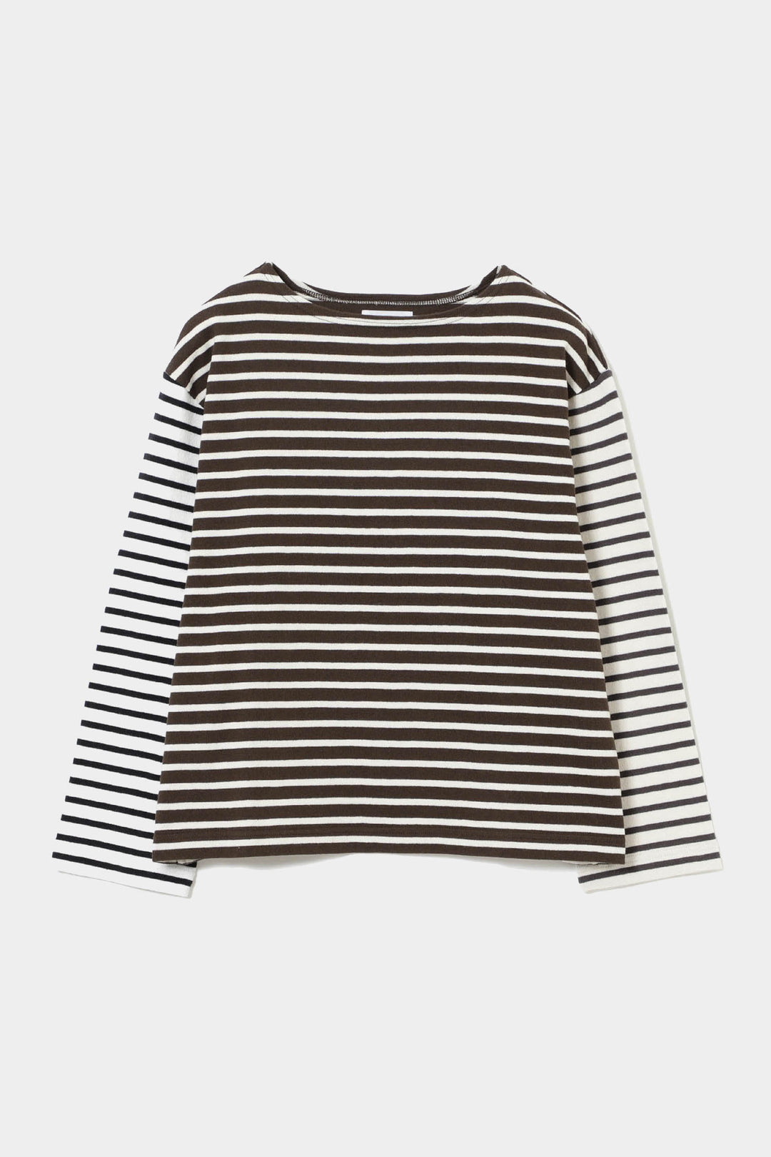 Elbow Patch Long Sleeve T-Shirt - Block Colour Stripe