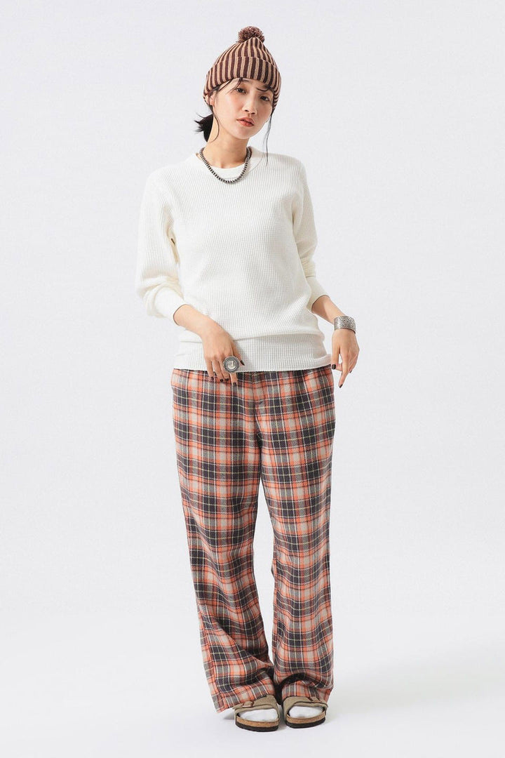 Cotton Thermal Crew Neck - White