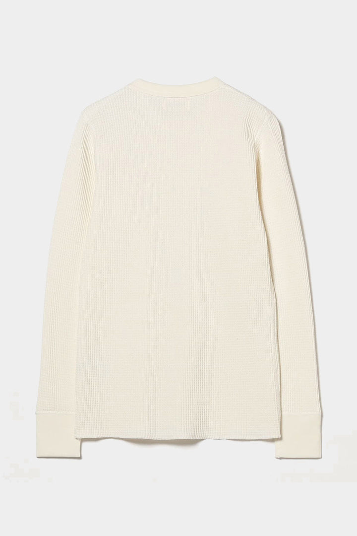 Cotton Thermal Crew Neck - White