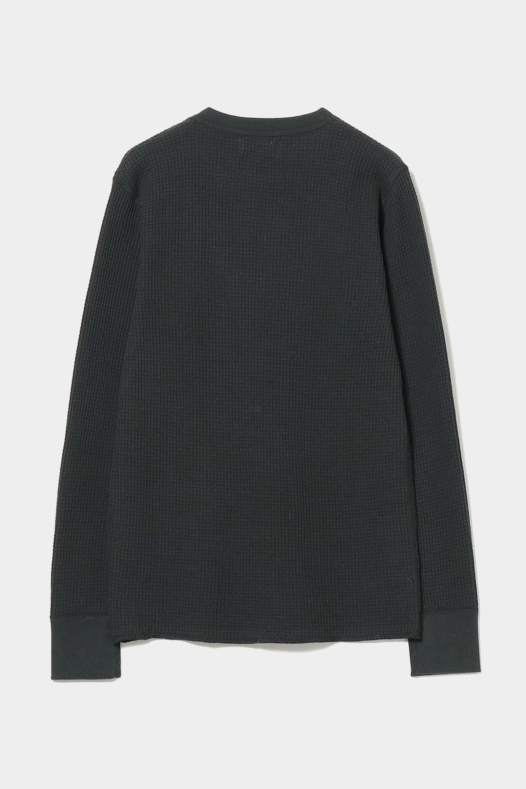 Cotton Thermal Crew Neck - Black