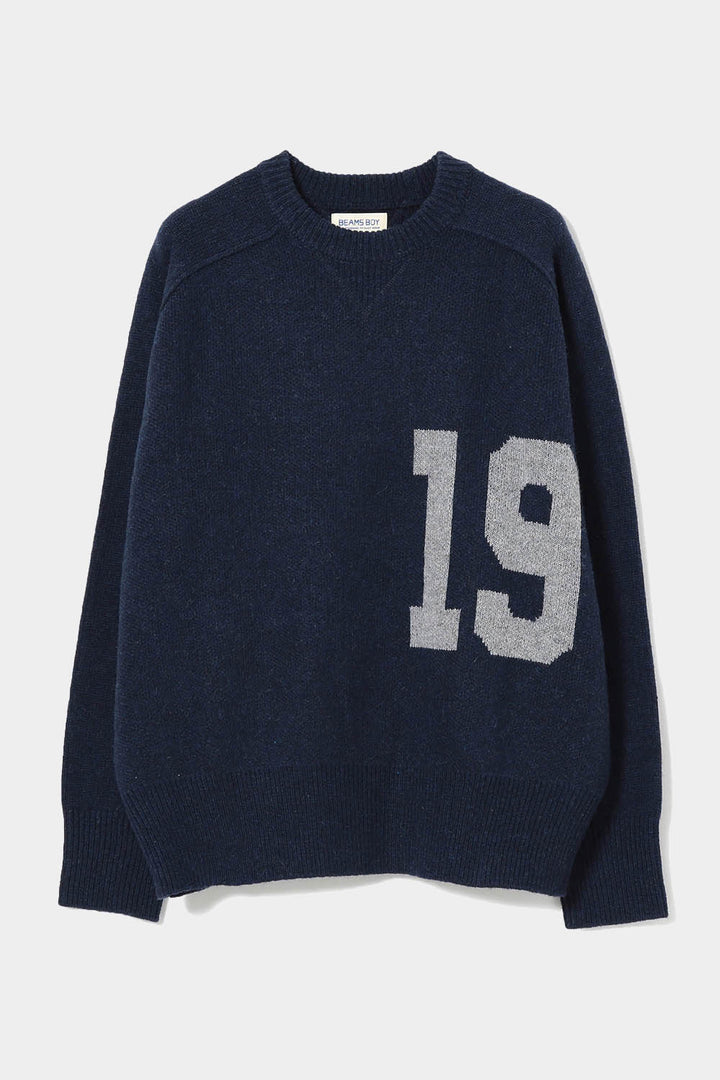 Big Logo Crewneck Sweater - Navy
