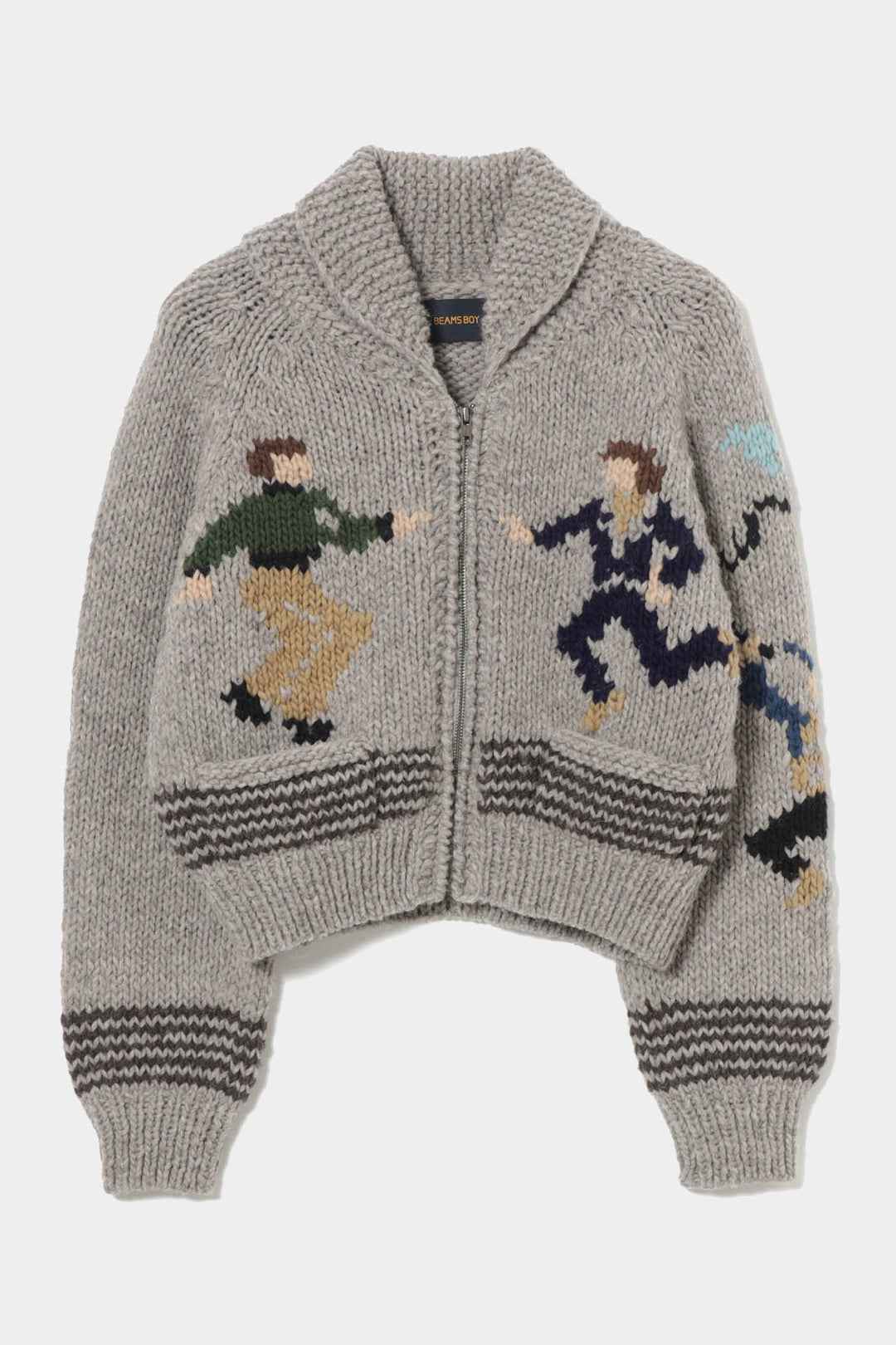 Wool Hand Knit - Grey